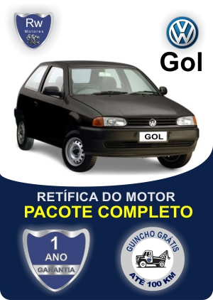 Retífica de motor Volkswagen Gol CHT pacote completo Rw Motores